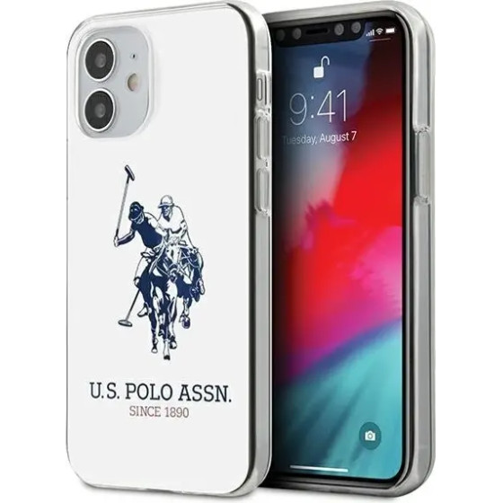 U.S. Polo Assn. US Polo USHCP12STPUHRWH iPhone 12 mini 5,4'' bialy/white Shiny Big Logo - (USP000049-0)