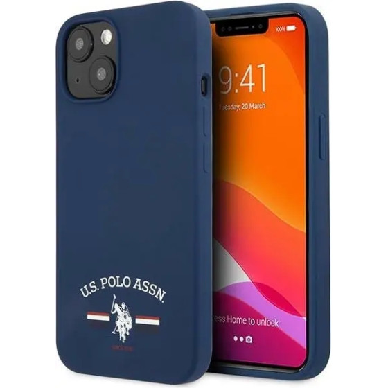 U.S. Polo Assn. US Polo USHCP13SSFGV iPhone 13 mini 5,4'' granatowy/navy Silicone Collection - (USP000115-0)