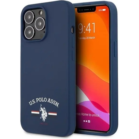 U.S. Polo Assn. US Polo USHCP13XSFGV iPhone 13 Pro Max 6,7'' granatowy/navy Silicone Collection - (USP000118-0)