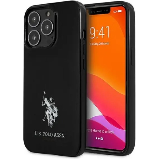 U.S. Polo Assn. US Polo USHCP13XUMHK iPhone 13 Pro Max 6.7 black/black hardcase Horses Logo - (USP000122-0)