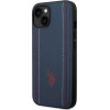 U.S. Polo Assn. US Polo USHCP14SPFAV iPhone 14 6.1 navy blue/navy blue Leather Stitch - (USP000128-0)