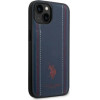 U.S. Polo Assn. US Polo USHCP14SPFAV iPhone 14 6.1 navy blue/navy blue Leather Stitch - (USP000128-0)