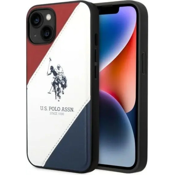 U.S. Polo Assn. US Polo USHCP14SPSO3 iPhone 14 6.1 white/white Tricolor Embossed - (USP000124-0)