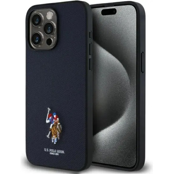 U.S. Polo Assn. US Polo USHCP15XPEMV iPhone 15 Pro Max 6.7 Navy Embroidered DH Color - (USP000147-0)