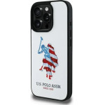 U.S. Polo Assn. US Polo USHCP15XPUSH iPhone 15 Pro Max 6.7 white/white Leather Big DH American Flag - (USP000153-0)