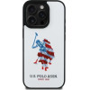 U.S. Polo Assn. US Polo USHCP15XPUSH iPhone 15 Pro Max 6.7 white/white Leather Big DH American Flag - (USP000153-0)