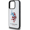 U.S. Polo Assn. US Polo USHCP15XPUSH iPhone 15 Pro Max 6.7 white/white Leather Big DH American Flag - (USP000153-0)