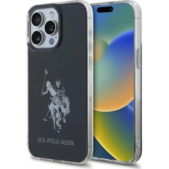 U.S. Polo Assn. US Polo USHCP15XTPUHRBK iPhone 15 Pro Max 6.7 black/black Shiny Big Logo - (USP000144-0)