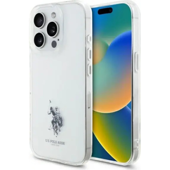 U.S. Polo Assn. US Polo USHCP15XUSMT iPhone 15 Pro Max 6.7 Clear/Transparent IML Printed Double Horse Logo - (USP000143-0)