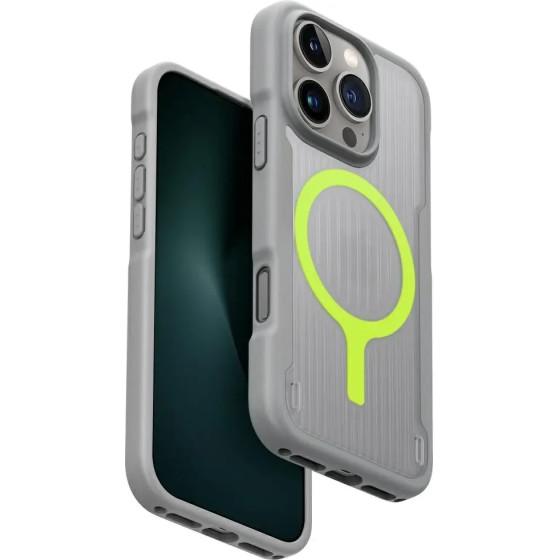 UNIQ Combat Active Magclick Charging Case for iPhone 16 Pro - Gray - (Uni001510-0)