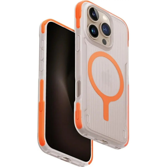 UNIQ Combat Active Magclick Charging Case for iPhone 16 Pro - Orange - (Uni001511-0)