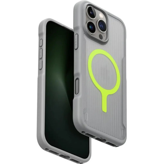 UNIQ Combat Active Magclick Charging Case for iPhone 16 Pro Max - Gray - (Uni001531-0)