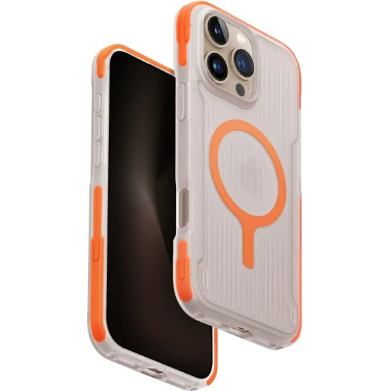 UNIQ Combat Active Magclick Charging Case for iPhone 16 Pro Max - Orange - (Uni001532-0)