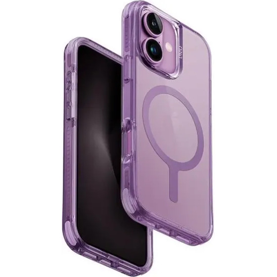UNIQ Combat iPhone 16 6.1 Magclick Charging case pink/gray pink - (Uni001337-0)