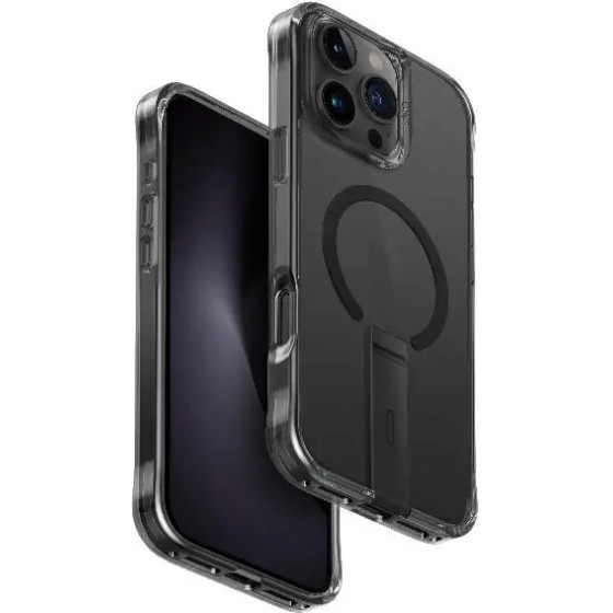 UNIQ Eleva with Vertica Stand Case for iPhone 16 Pro Max - Black - (Uni001383-0)