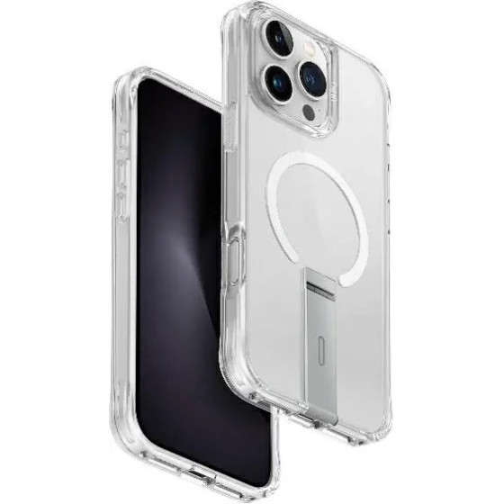 UNIQ Eleva with Vertica Stand Case for iPhone 16 Pro Max - Transparent - (Uni001382-0)