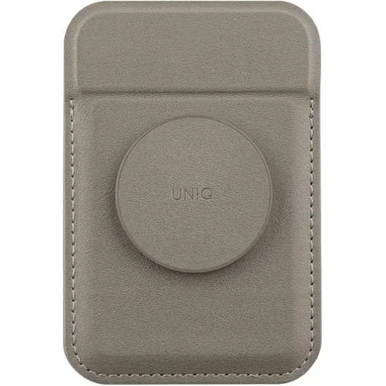 UNIQ Flixa Magnetic Card Wallet with Stand Gray/Flint Gray MagSafe - (Uni001085-0)
