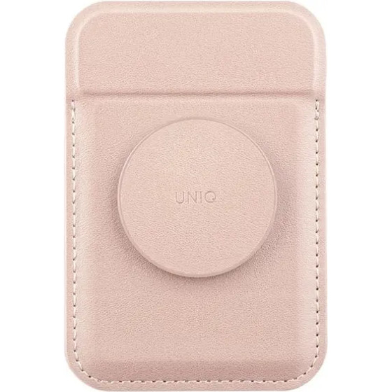 UNIQ Flixa Magnetic Card Wallet with Stand Pink/Blush Pink MagSafe - (Uni001087-0)