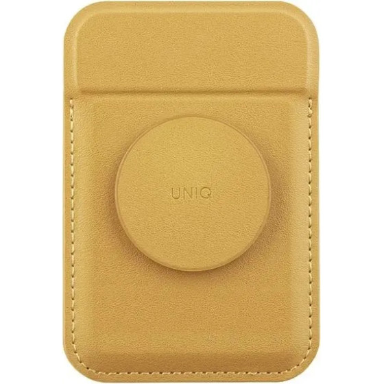 UNIQ Flixa Magnetic Card Wallet with Stand Yellow/Canary Yellow MagSafe - (Uni001086-0)