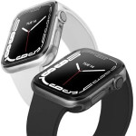 UNIQ Glase case for Apple Watch 7 41mm 2 pcs - transparent and gray - (Uni000599-0)
