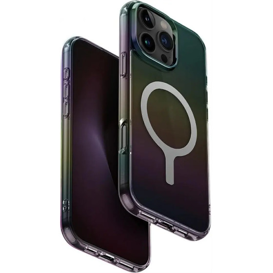 UNIQ Iridescia Magclick Charging Case for iPhone 16 Pro Max - Black - (Uni001534-0)