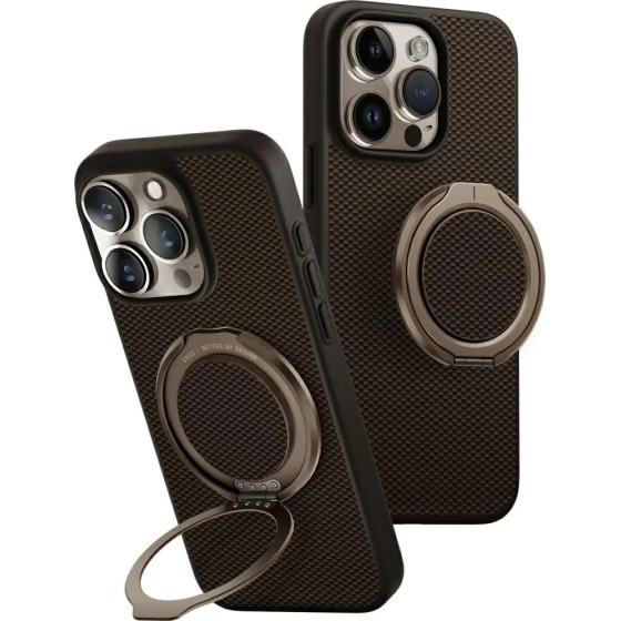 UNIQ Keva Air Magclick Charging GripFit Case for iPhone 16 Pro - Brown - (Uni001517-0)