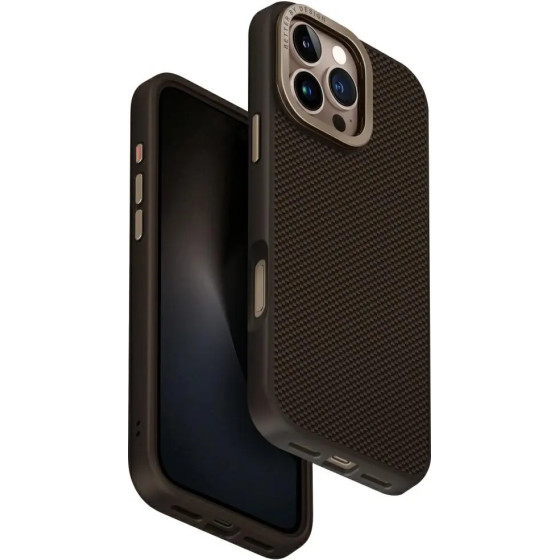 UNIQ Keva Max Magclick Charging Camera Stand Case for iPhone 16 Pro Max - Brown - (Uni001518-0)