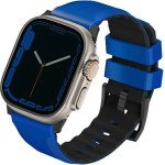 UNIQ Linus Airosoft Silicone Strap for Apple Watch 1/2/3/4/5/6/7/8/SE/SE2/Ultra 42/44/45/49mm - Blue - (Uni000919-0)