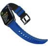 UNIQ Linus Airosoft Silicone Strap for Apple Watch 1/2/3/4/5/6/7/8/SE/SE2/Ultra 42/44/45/49mm - Blue - (Uni000919-0)