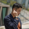 UNIQ Linus Apple Watch Series 4/5/6/7/8/SE/SE2/Ultra strap 42/44/45mm. Airosoft Silicone black/midnight black - (Uni000693-0)