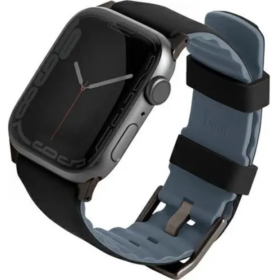 UNIQ Linus strap for Apple Watch 1/2/3/4/5/6/7/8/SE/SE2 38/40/41mm - black - (Uni000690-0)