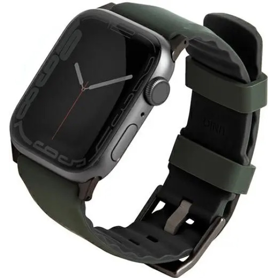 UNIQ Linus strap for Apple Watch 1/2/3/4/5/6/7/8/SE/SE2/Ultra 42/44/45/49mm - green - (Uni000694-0)