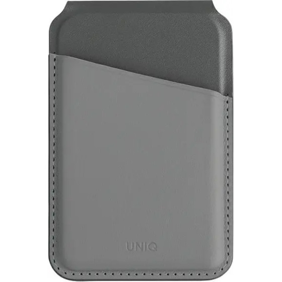 UNIQ Lyden DS magnetic RFID wallet with phone stand - gray and black - (Uni001212-0)
