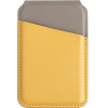 UNIQ Lyden DS magnetic RFID wallet with phone stand - yellow-gray - (Uni001211-0)