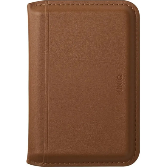 UNIQ Lyden DS RFID Magnetic Wallet with Phone Stand - Brown - (Uni001535-0)