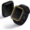 UNIQ Moduo case for Apple Watch 4/5/6/7/8/9/SE/SE2 44/45mm - black and mustard - (Uni000700-0)