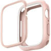 UNIQ Moduo case for Apple Watch 4/5/6/7/8/SE/SE2 44/45mm - pink and white - (Uni000703-0)