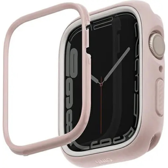 UNIQ Moduo case for Apple Watch 4/5/6/7/8/SE/SE2 44/45mm - pink and white - (Uni000703-0)