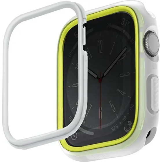 UNIQ Moduo Case for Apple Watch 45/44mm Lime-White - (Uni000926-0)