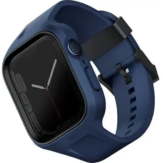 UNIQ Monos 2 in 1 Set Strap + Case for Apple Watch 45 / 44 mm - Blue - (Uni000689-0)