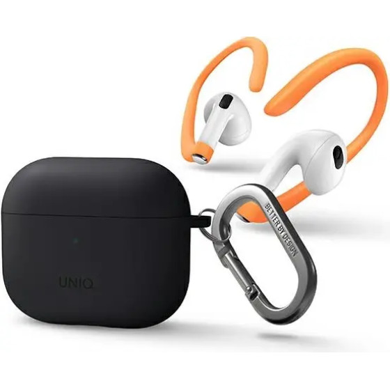 UNIQ Nexo case for AirPods 3 + Ear Hooks Silicone - gray - (Uni000603-0)