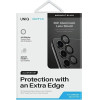 UNIQ Optix Aluminum Camera Lens Protector for Samsung Galaxy S24 camera lens with applicator - black - (Uni001169-0)