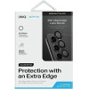 UNIQ Optix Aluminum Camera Lens Protector for Samsung Galaxy S24+ camera lens with applicator - black - (Uni001170-0)