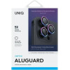UNIQ Optix Aluminum Camera Lens Protector iPhone 16 Pro 6.3 / 16 Pro Max 6.9 iridescent camera lens glass with applicator - (Uni001357-0)