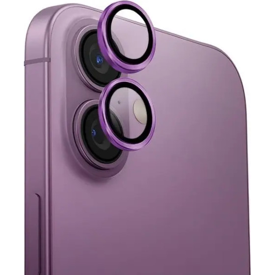 UNIQ Optix Aluminum Camera Lens Protector with Applicator for iPhone 16 / iPhone 16 Plus - Pink - (Uni001330-0)