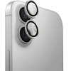 UNIQ Optix Aluminum Camera Lens Protector with Applicator for iPhone 16 / iPhone 16 Plus - Silver - (Uni001328-0)