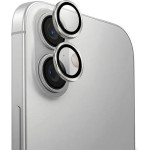 UNIQ Optix Aluminum Camera Lens Protector with Applicator for iPhone 16 / iPhone 16 Plus - Silver - (Uni001328-0)
