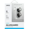 UNIQ Optix Aluminum Camera Lens Protector with Applicator for iPhone 16 / iPhone 16 Plus - Silver - (Uni001328-0)