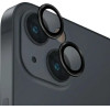 UNIQ Optix Glass Aluminum Camera Lens Protector for iPhone 14 / 14 Plus Camera Lens with Applicator - Black - (Uni001180-0)