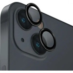UNIQ Optix Glass Aluminum Camera Lens Protector for iPhone 14 / 14 Plus Camera Lens with Applicator - Black - (Uni001180-0)
